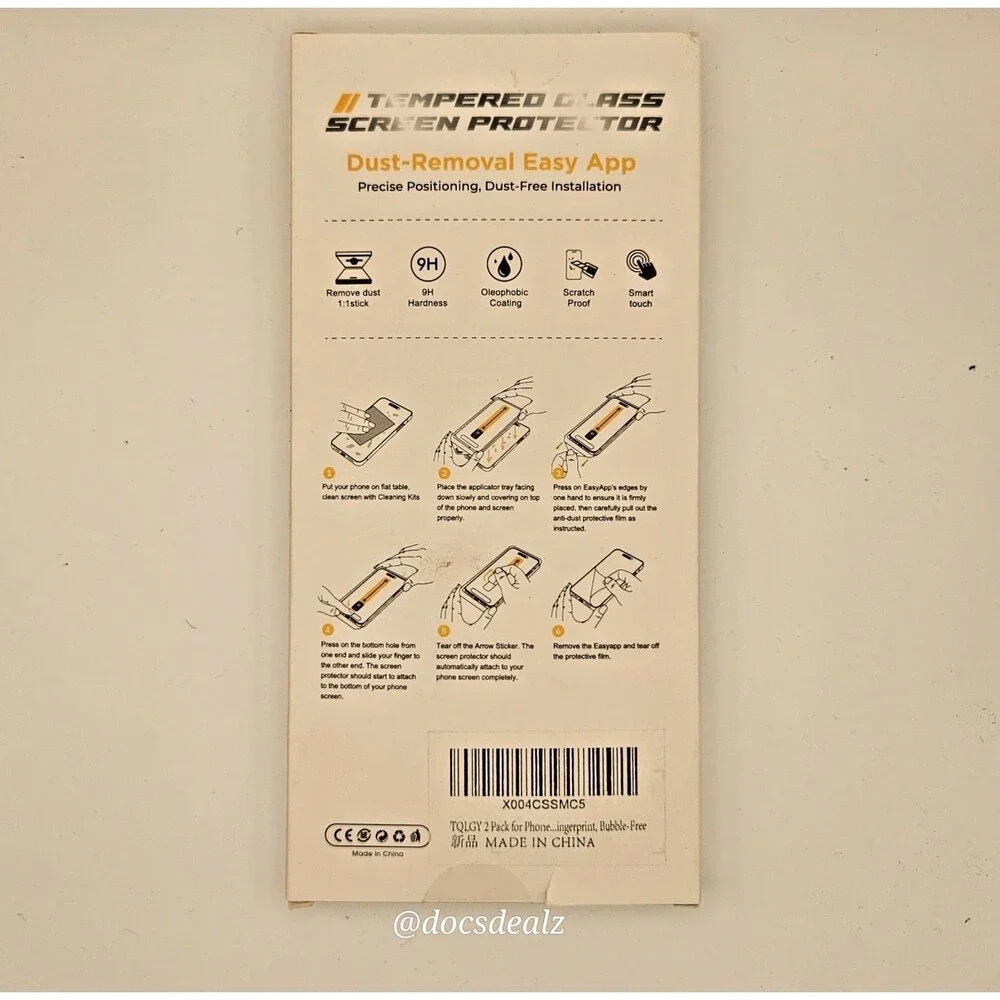 Premium Tempered Glass Screen Protector iPhone 16 Pro Max 2 Pack